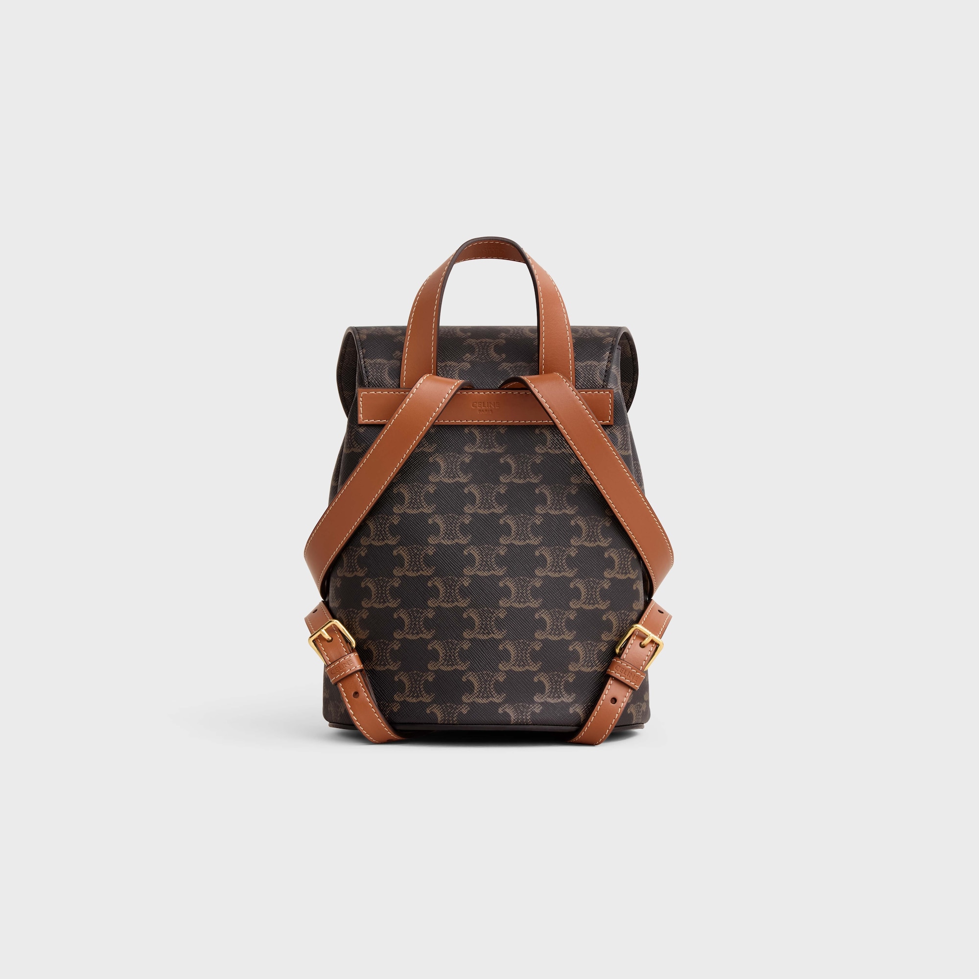 BACKPACK CELINE BONNIE IN TRIOMPHE CANVAS AND CALFSKIN - Image 3